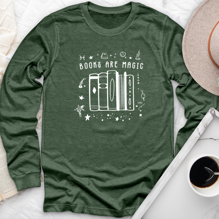 books are magic full long sleeve unisex tee