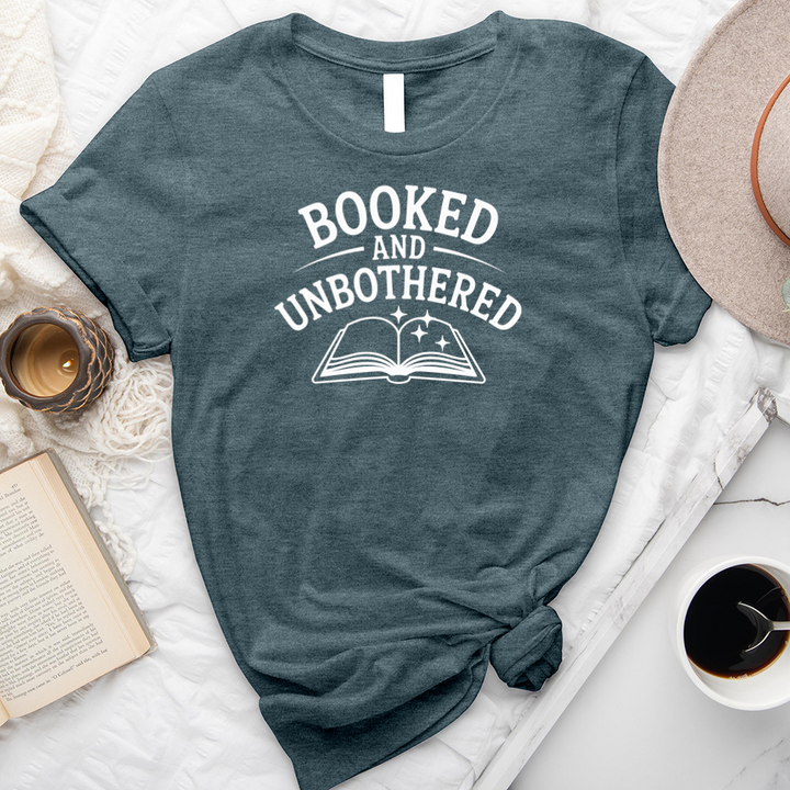 booked and unbothered unisex tee