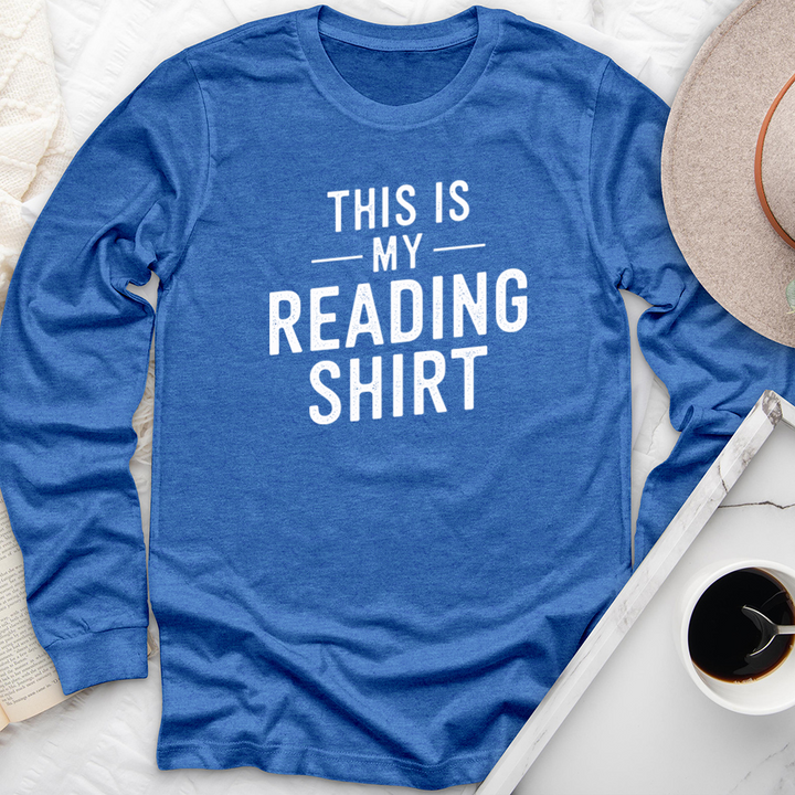 this is my reading shirt long sleeve unisex tee