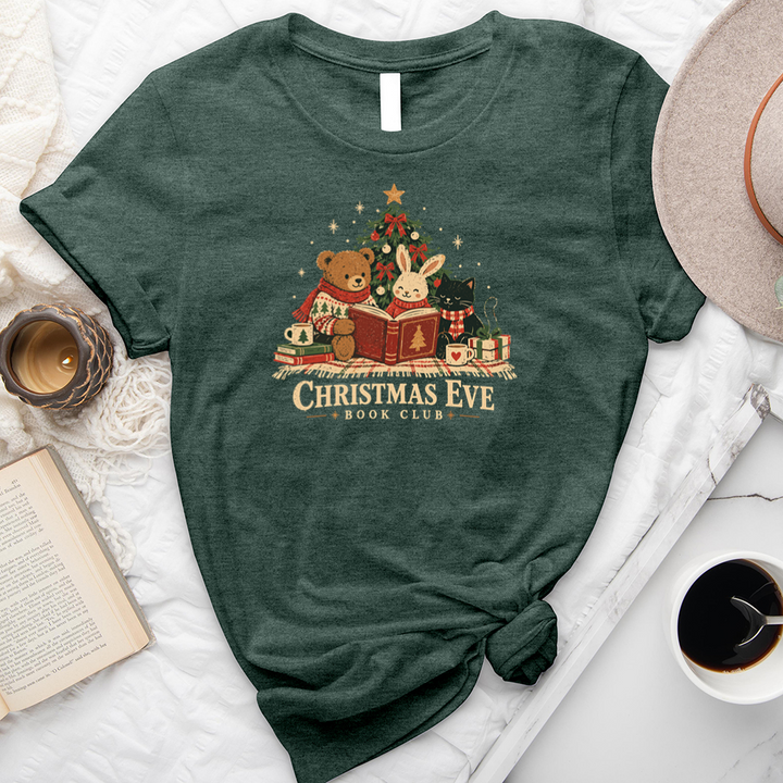 christmas eve book club unisex tee