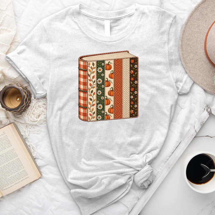 patckwork book unisex tee