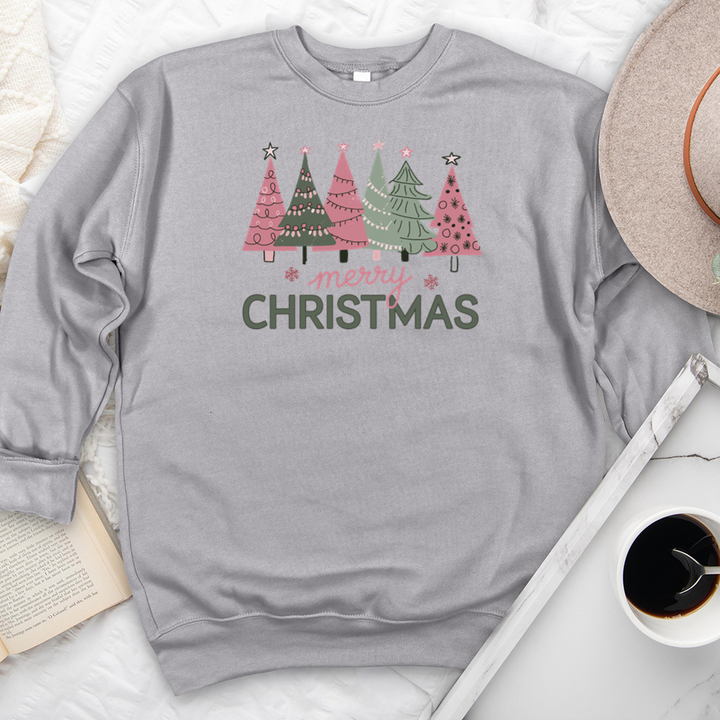 pink trees premium crewneck sweatshirt