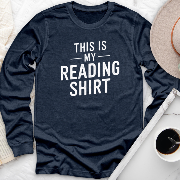 this is my reading shirt long sleeve unisex tee