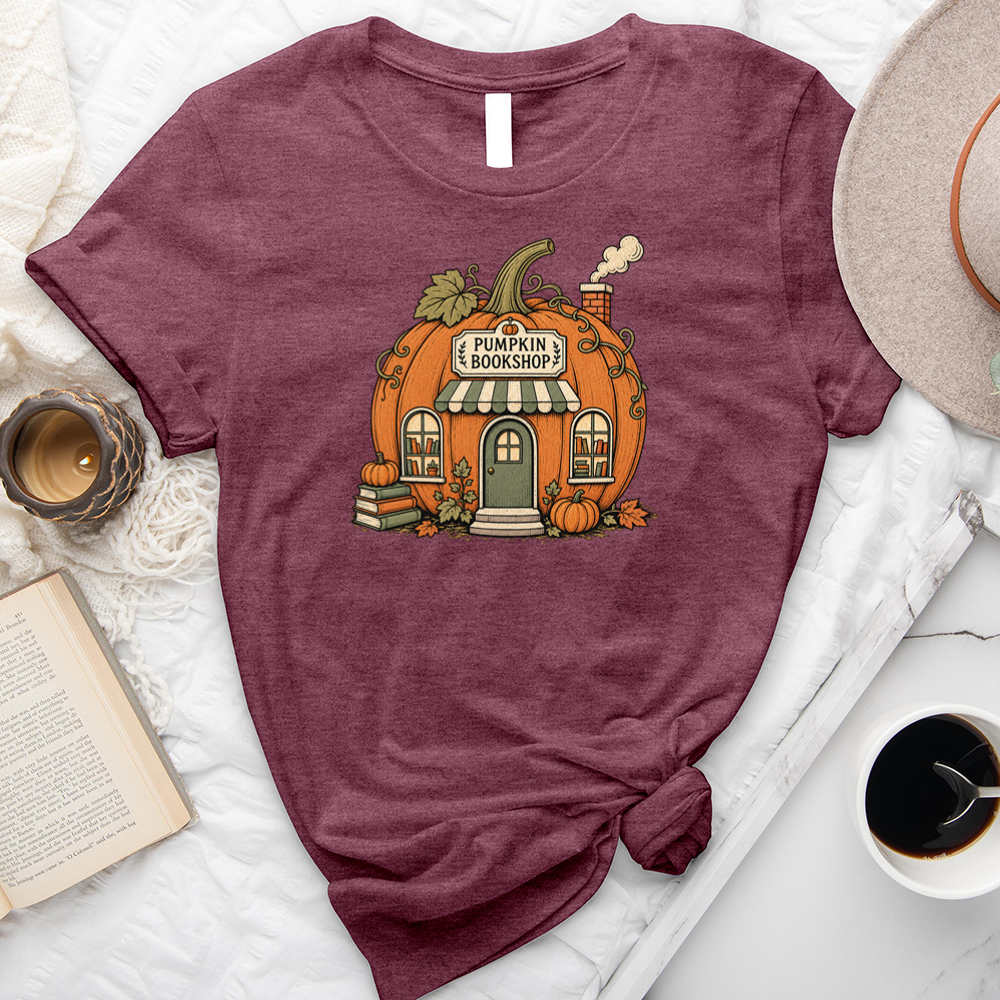 pumpkin bookshop unisex tee