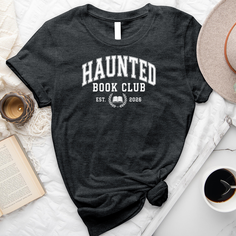 haunted book club unisex tee