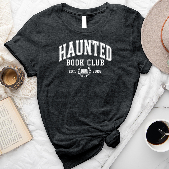 haunted book club unisex tee