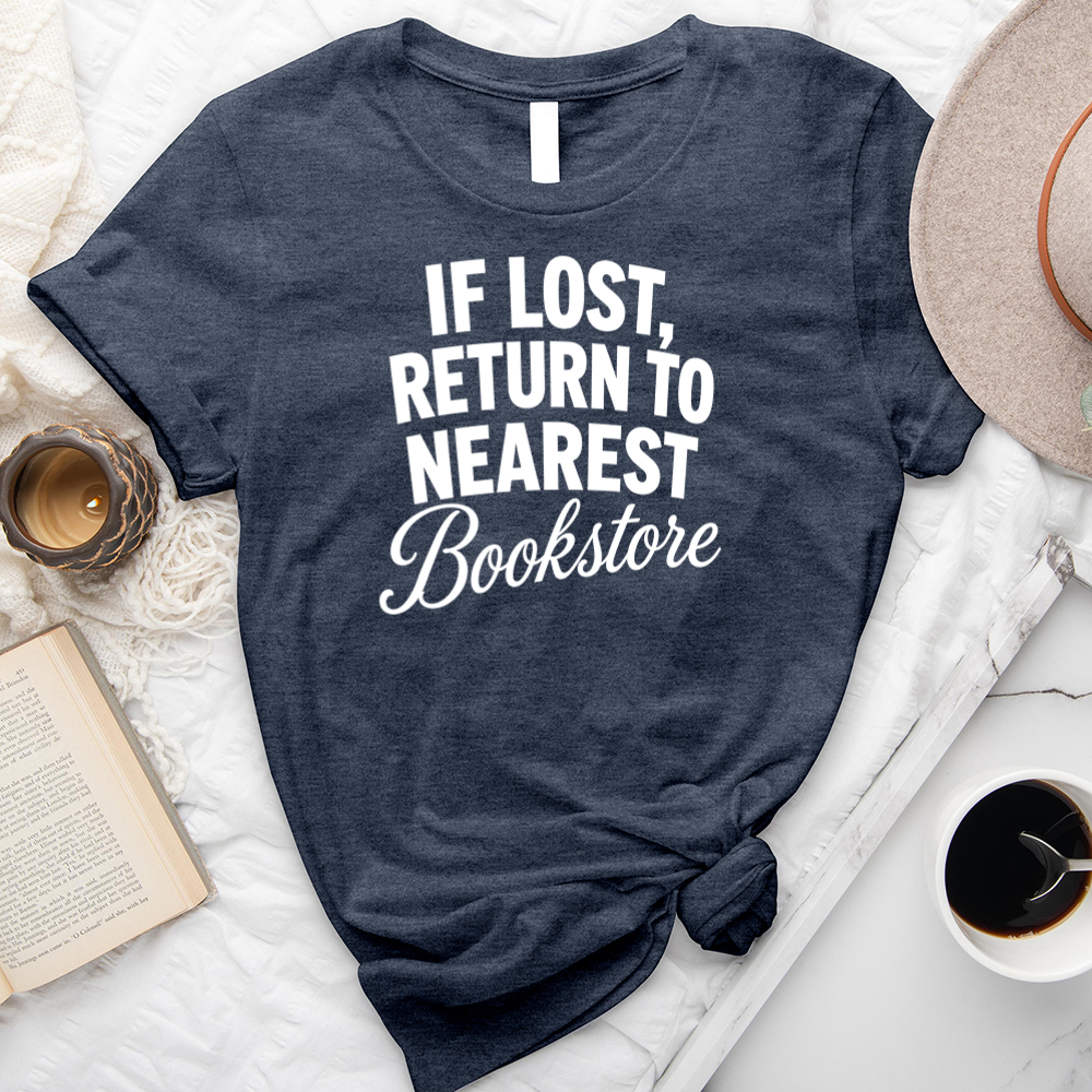 return to bookstore unisex tee