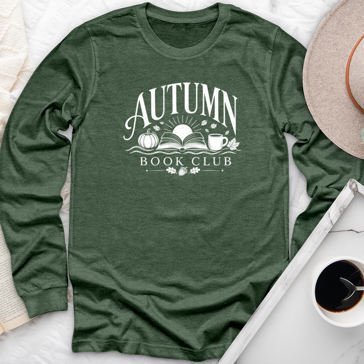 autumn book club long sleeve unisex tee