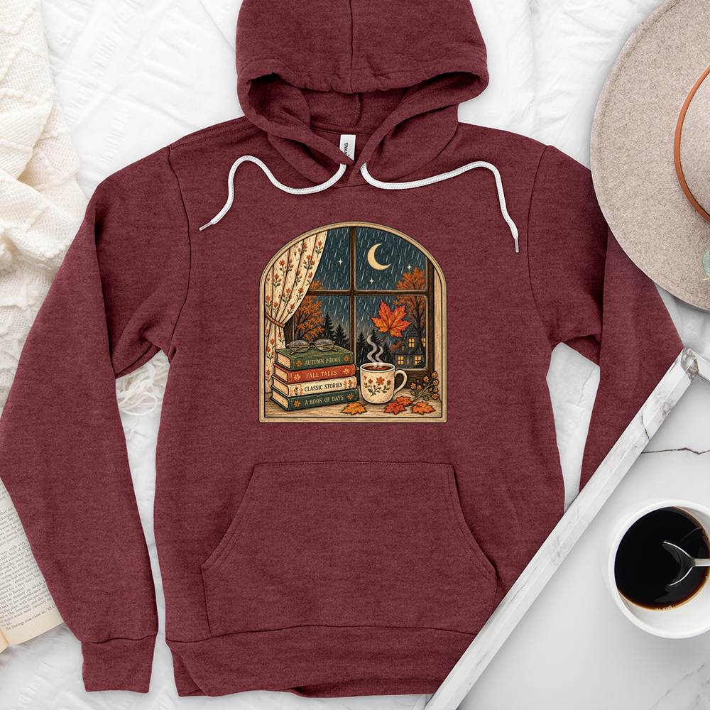 window into fall premium hoodie sweatshirt