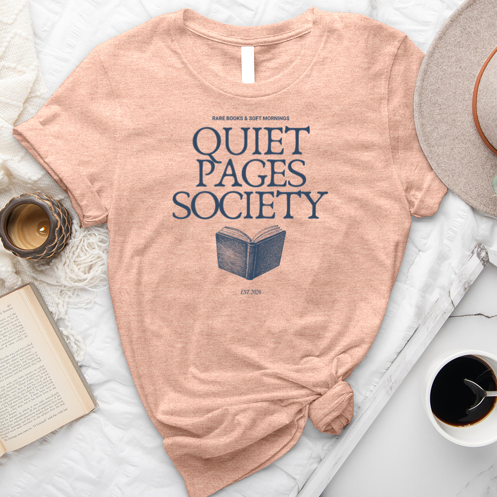 quiet pages society unisex tee