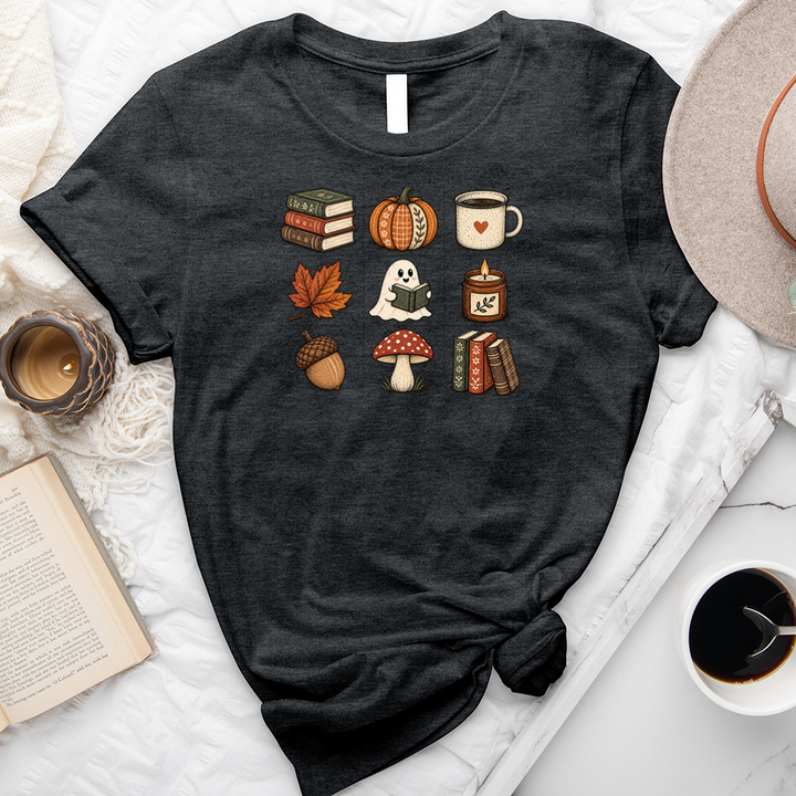 grid of fall unisex tee