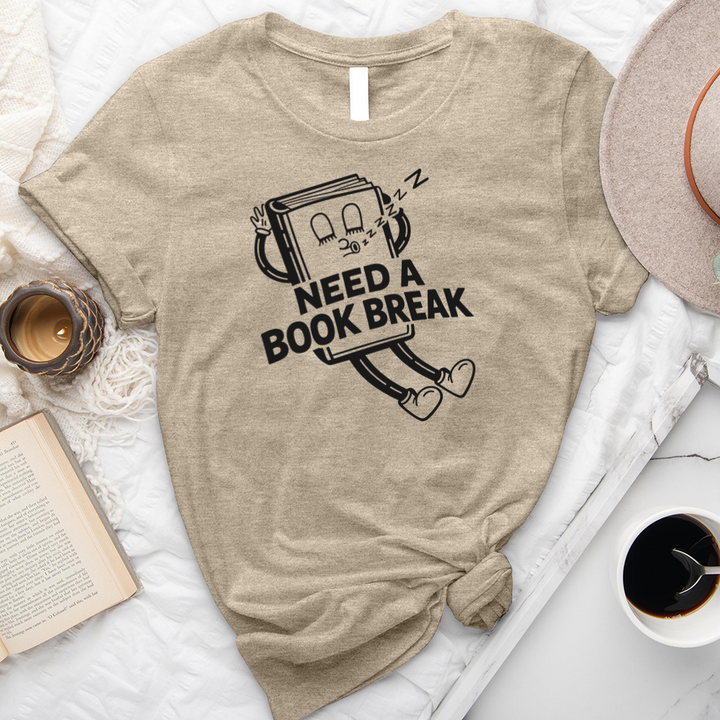 need a book break unisex tee