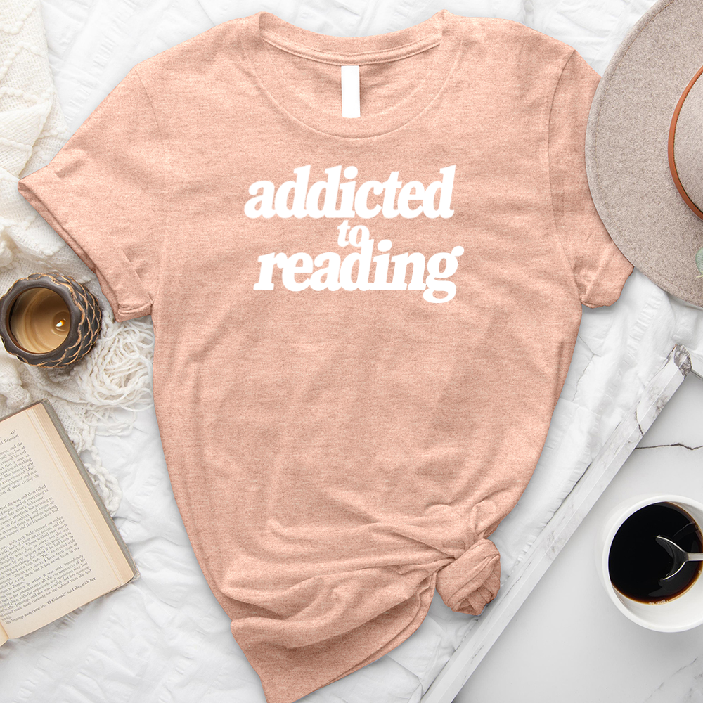 addicted to reading unisex tee