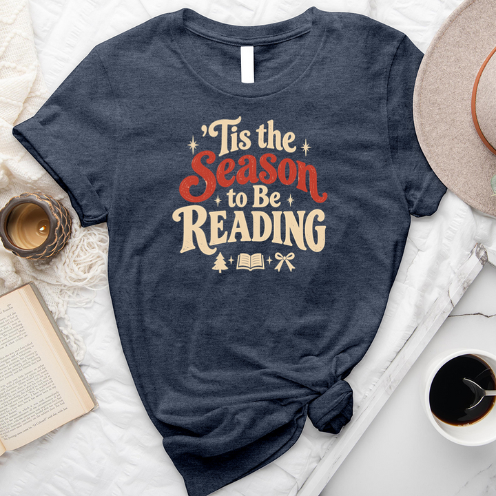 tis the season to be reading unisex tee