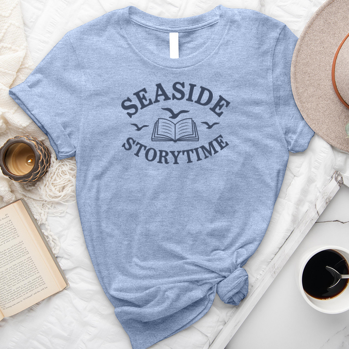 seaside storytime unisex tee