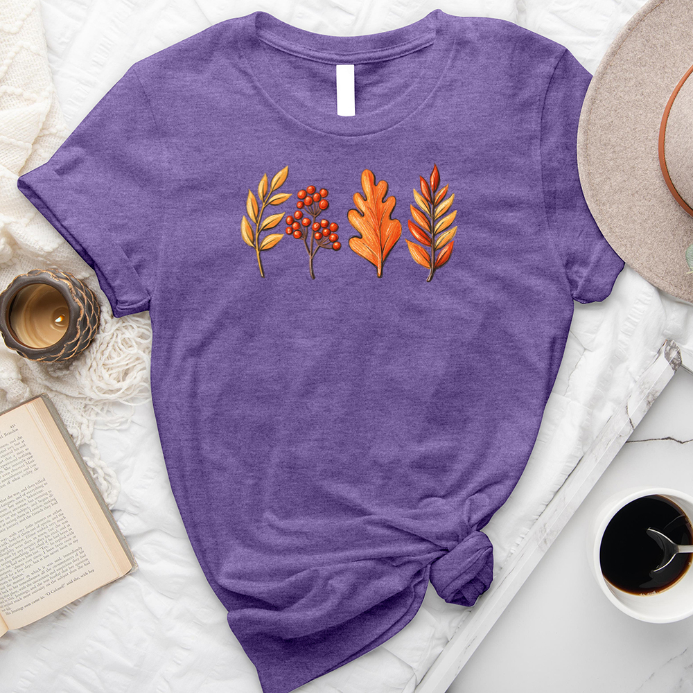 leaf row unisex tee