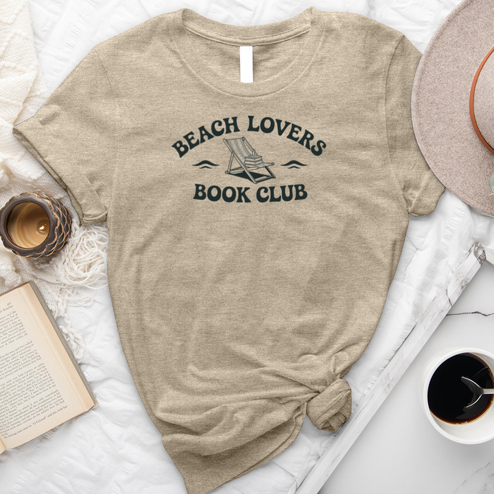 beach lovers book club unisex tee
