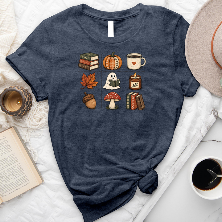 grid of fall unisex tee