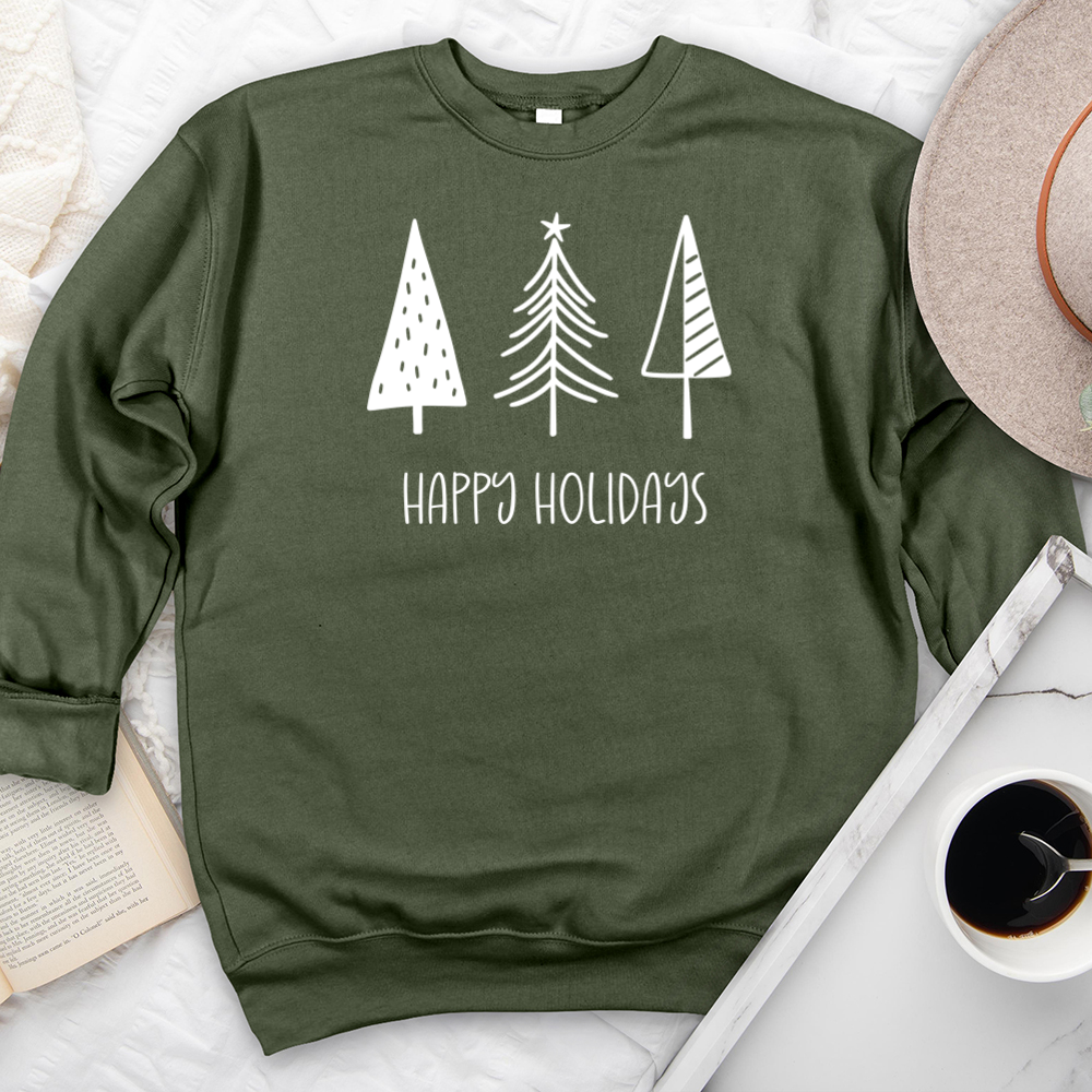 happy holidays premium crewneck sweatshirt