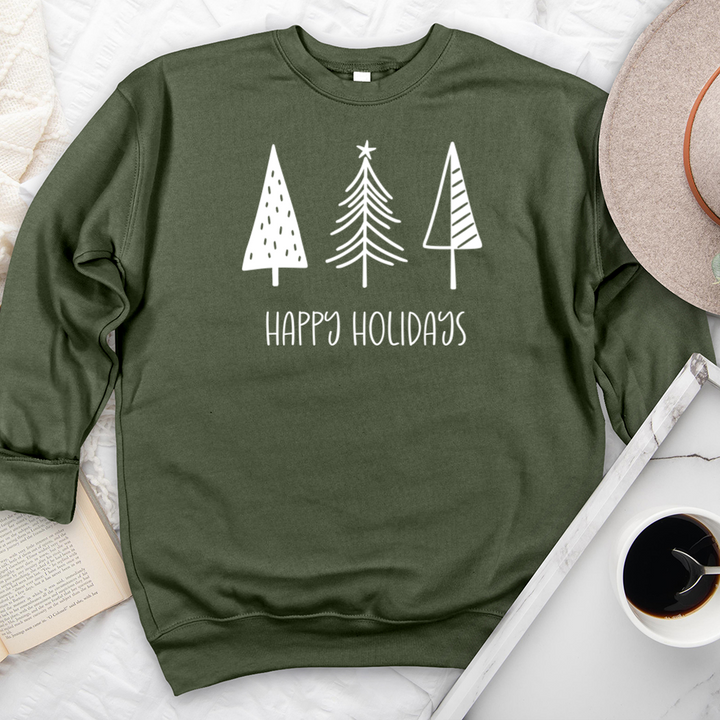 happy holidays premium crewneck sweatshirt