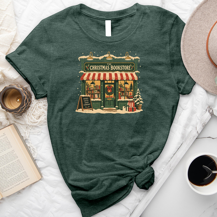 the christmas bookstore unisex tee