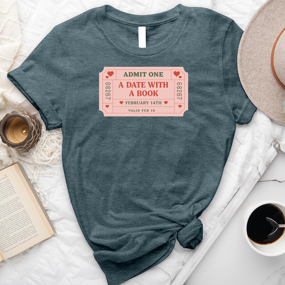a date with a book unisex tee