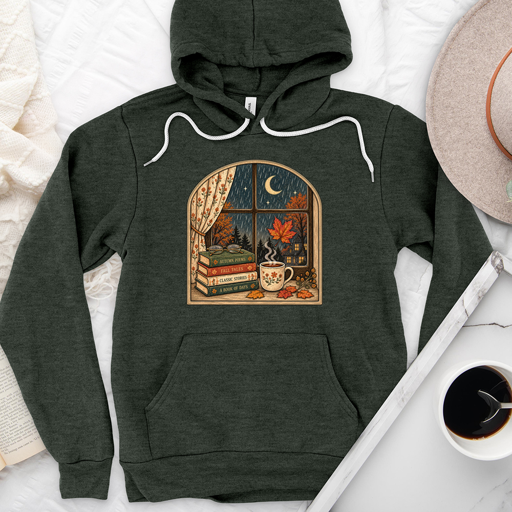 window into fall premium hoodie sweatshirt