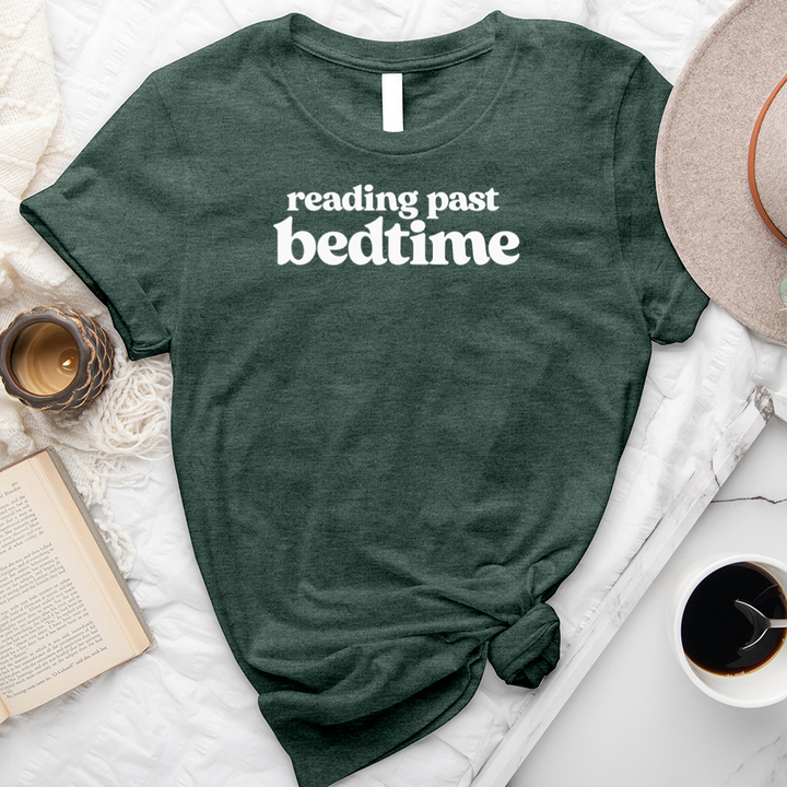 reading past bedtime unisex tee