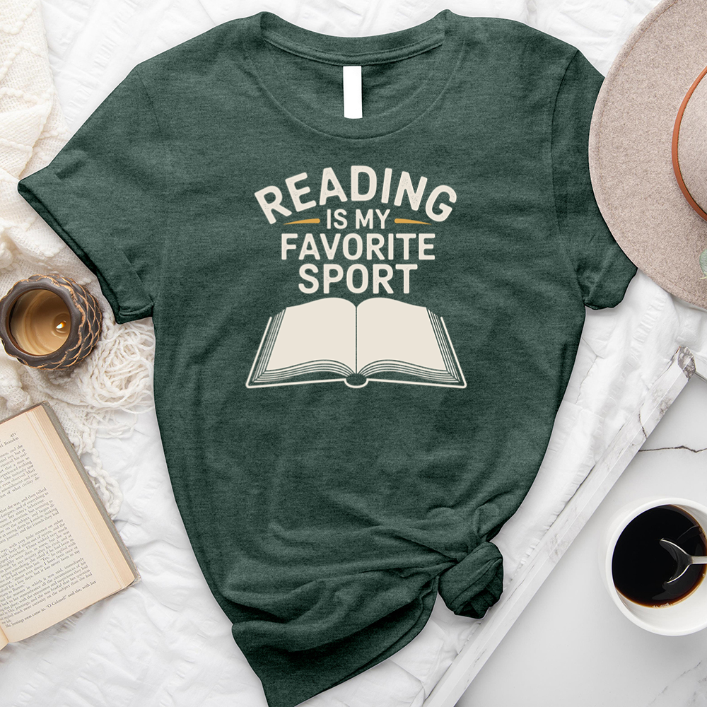 reading is my favorite sport unisex tee