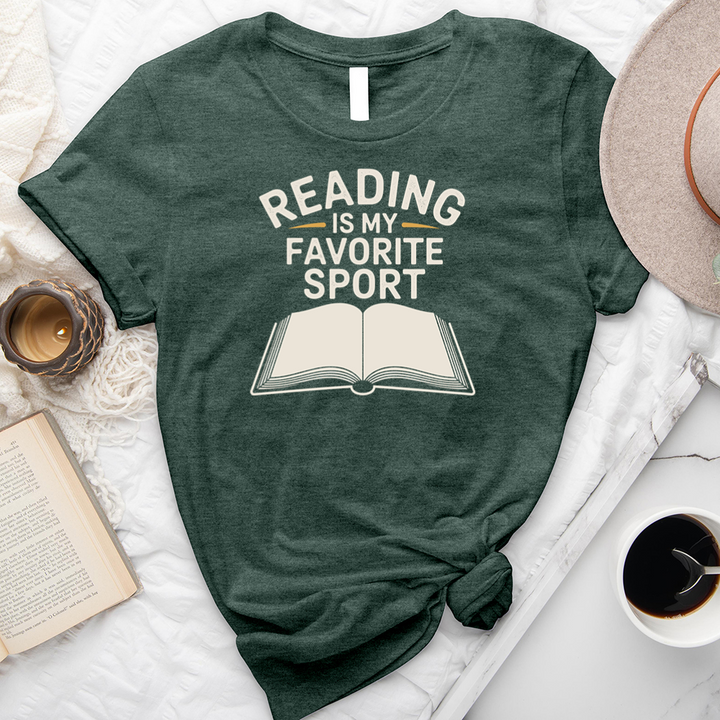 reading is my favorite sport unisex tee