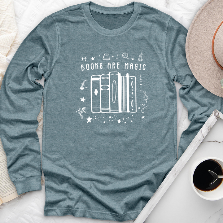 books are magic full long sleeve unisex tee