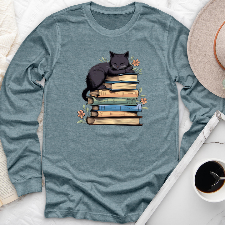 curl up and read unisex long sleeve tee