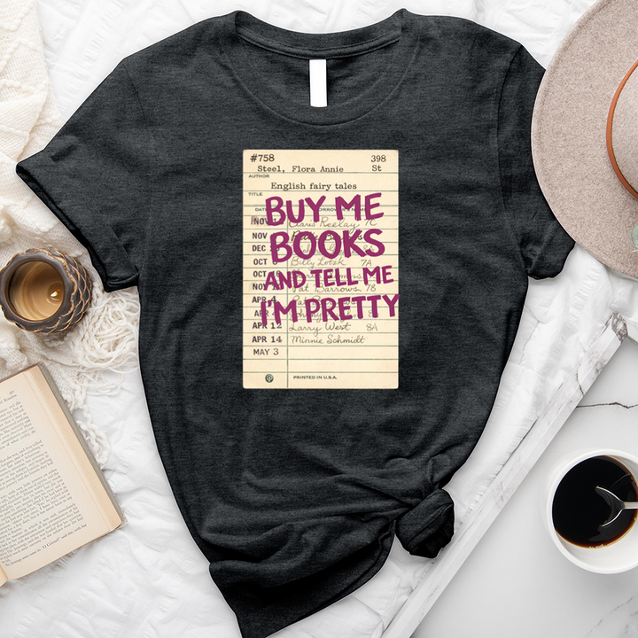 buy me books card unisex tee