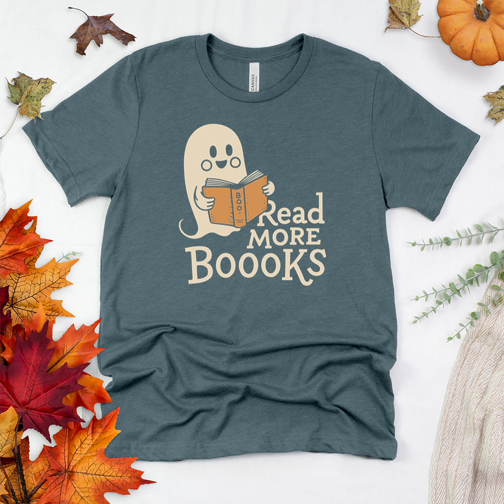 read more boooks period unisex tee