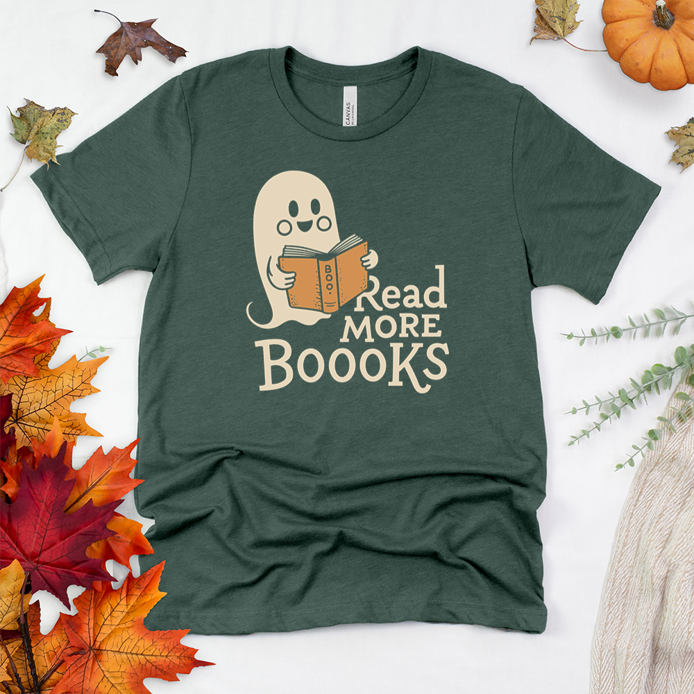 read more boooks period unisex tee