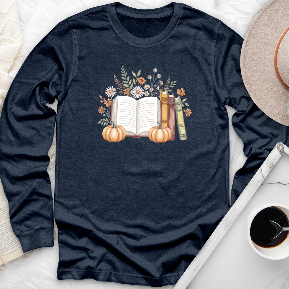 autumn pages long sleeve unisex tee