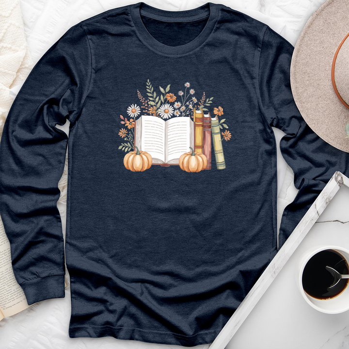 autumn pages long sleeve unisex tee
