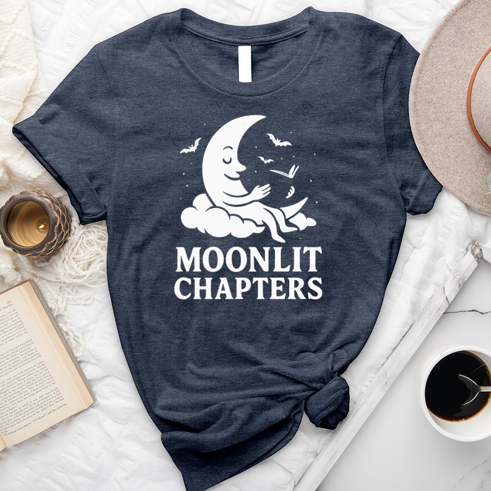 moonlit chapters unisex tee