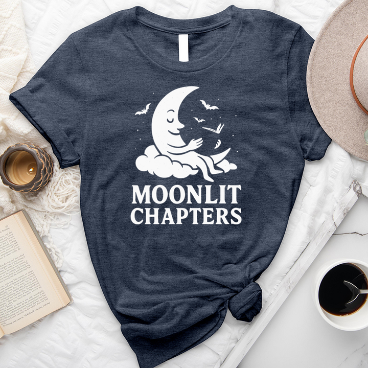 moonlit chapters unisex tee