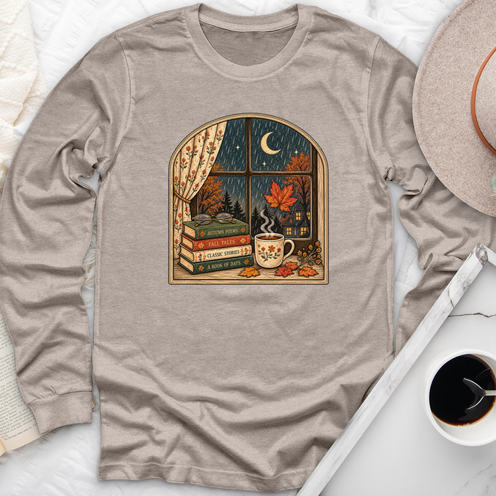 window into fall unisex long sleeve tee