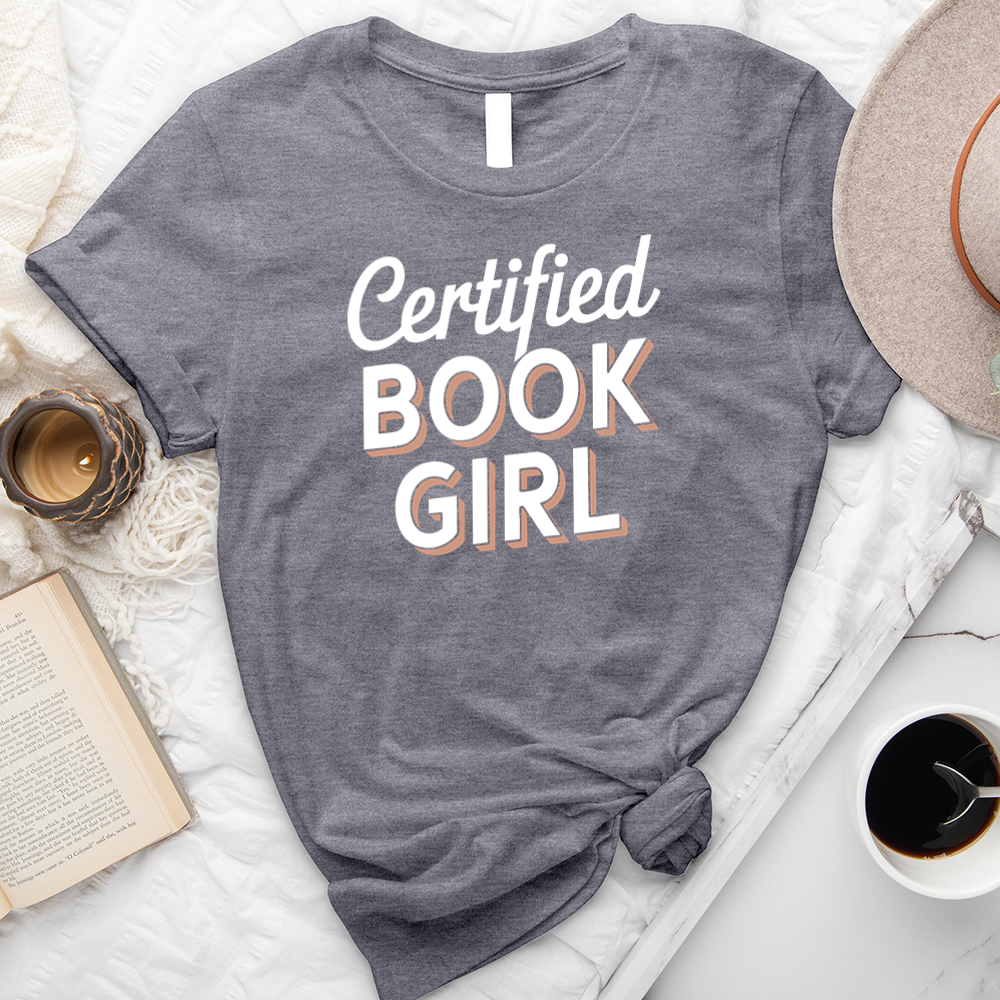 certified book girl unisex tee