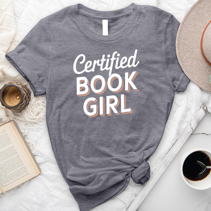 certified book girl unisex tee