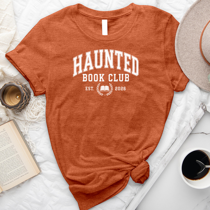 haunted book club unisex tee