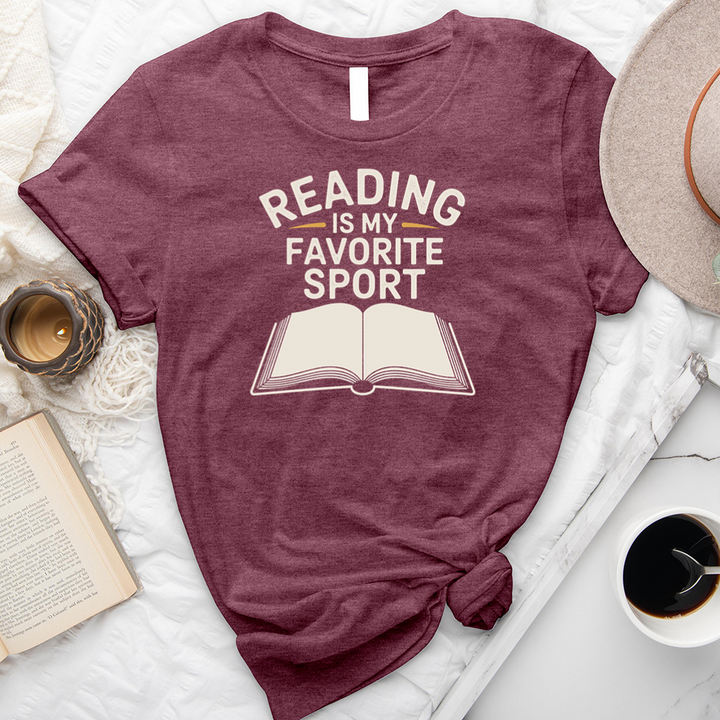 reading is my favorite sport unisex tee