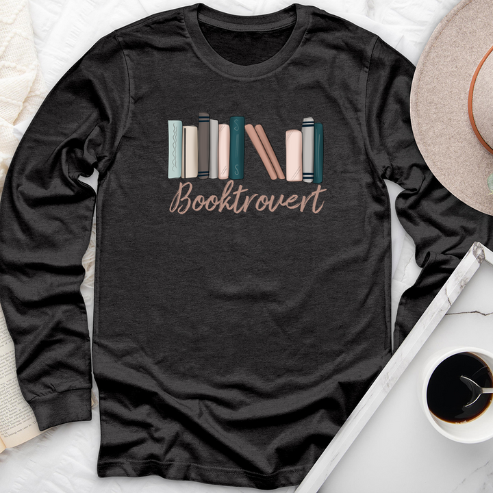 booktrovert color long sleeve unisex tee