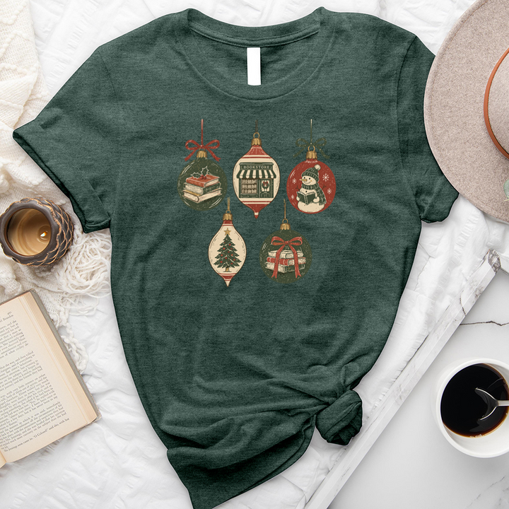 five christmas ornaments unisex tee