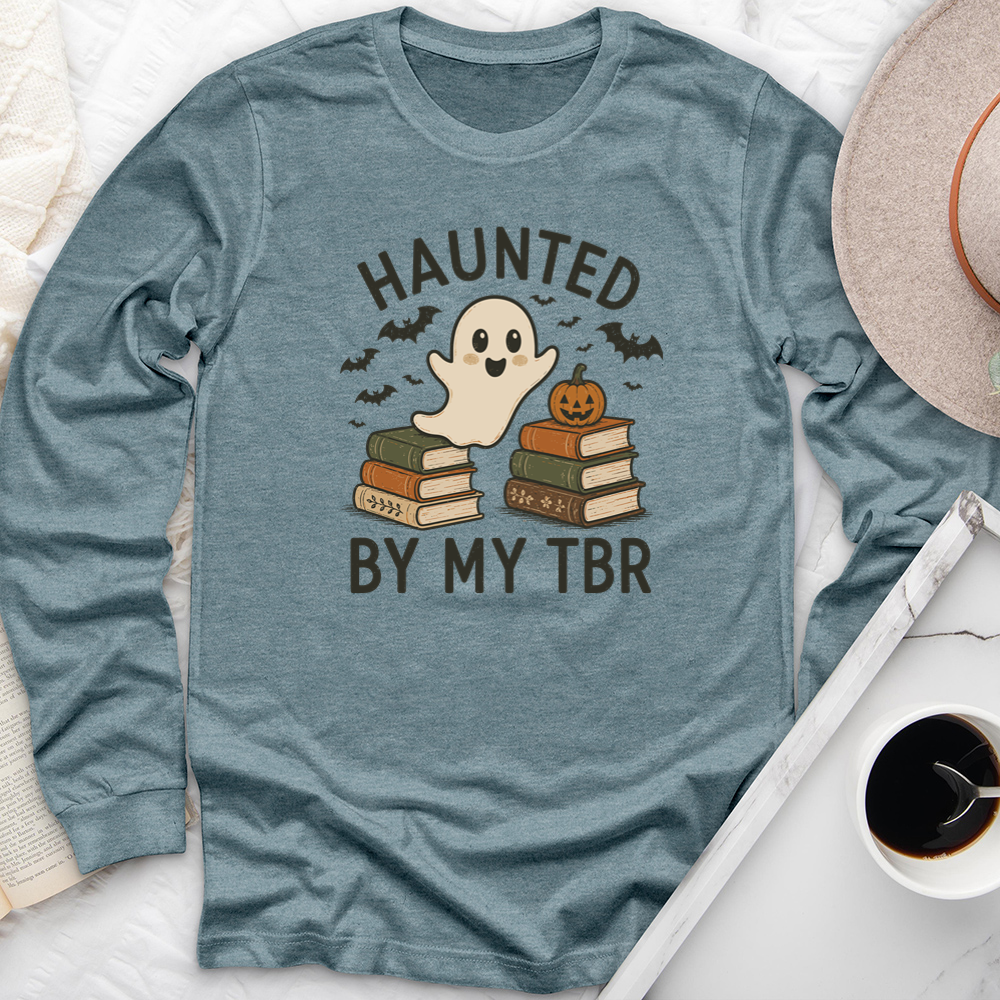 haunted tbr long sleeve unisex tee