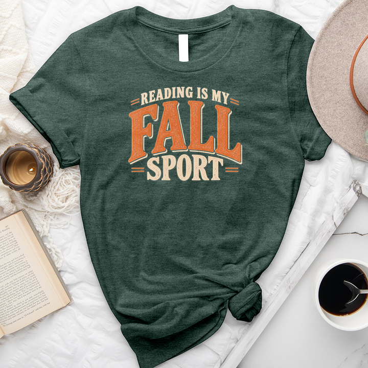 reading is my fall sport unisex tee