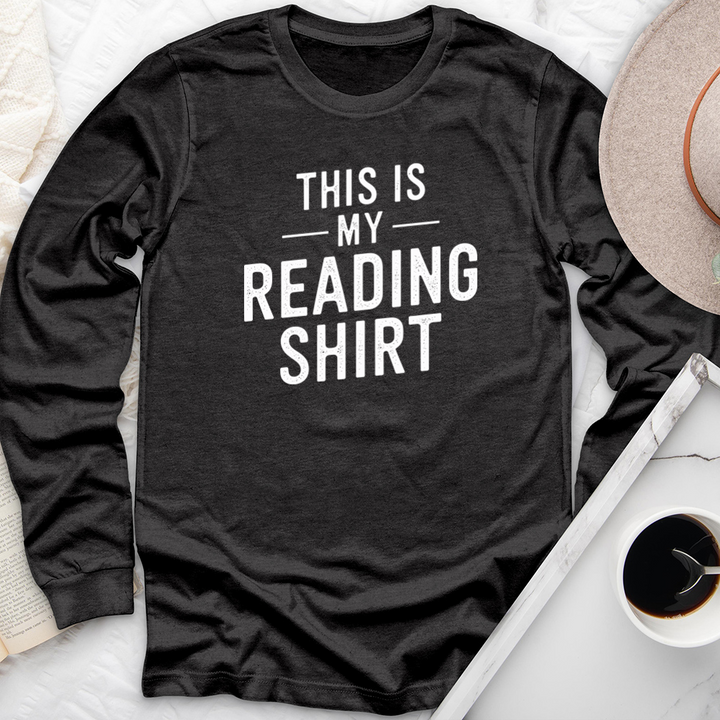 this is my reading shirt long sleeve unisex tee