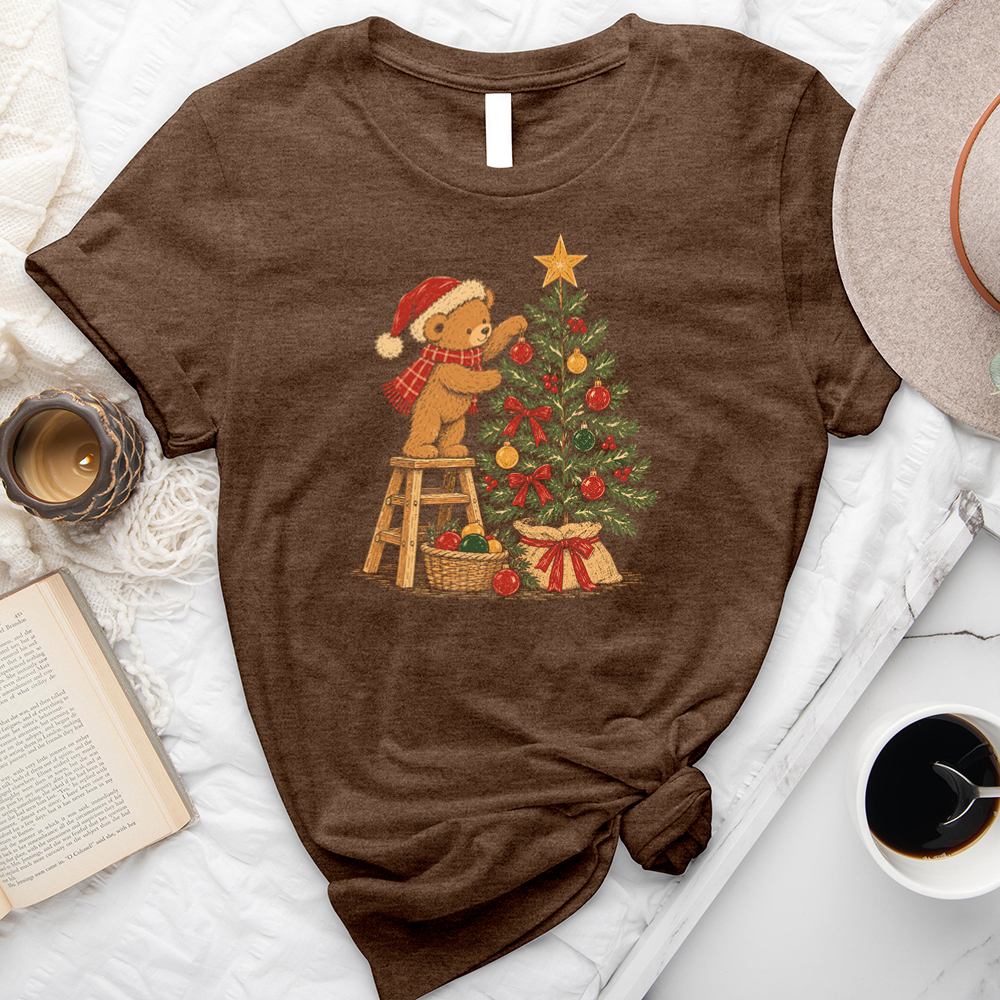 christmas bear unisex tee